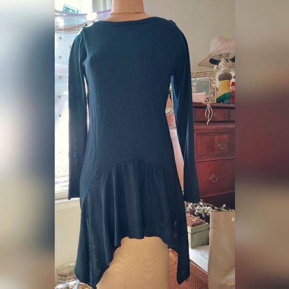 NWT Carlisle Asymmetrical Knit Mini Dress Size S - Picture 1 of 15